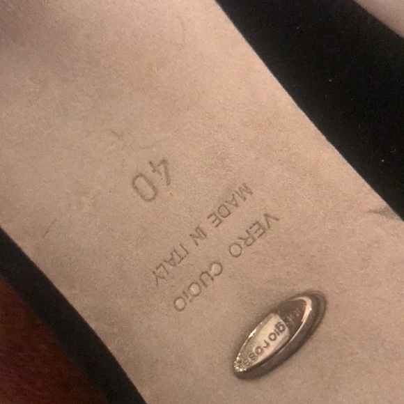 Sergio Rossi heels black velvet size 40 - Picture 3 of 8